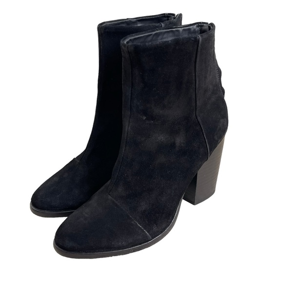 Rag & Bone Women’s Newbury Ankle Boots Size 38 US 8 Suede Black Heeled Western - Picture 2 of 9